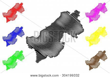 Paktia Province (islamic Republic Of Afghanistan, Provinces Of Afghanistan) Map Vector Illustration,