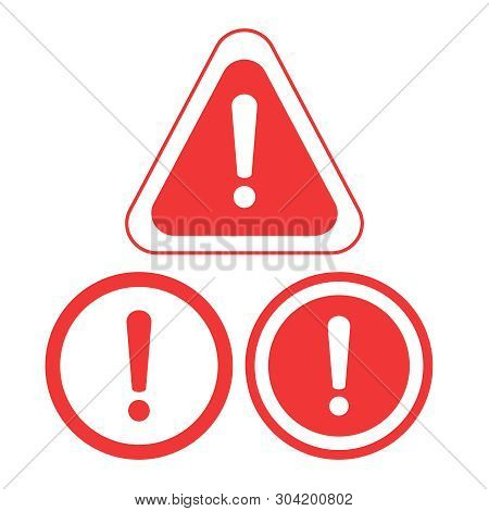 Warning Icon. The Attention Icon. Danger Symbol. Alert Icon