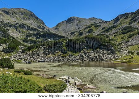 Amazing Landscape With Prevalski Lakes Near Mozgovishka Pass, Pirin Mountain, Bulgaria