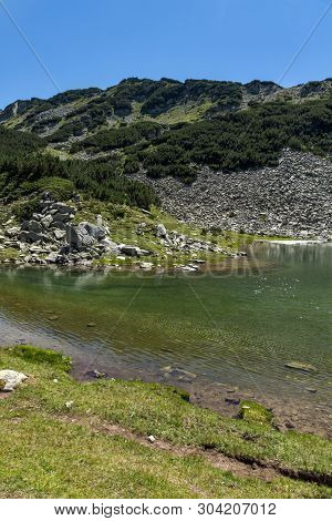 Amazing Landscape With Prevalski Lakes Near Mozgovishka Pass, Pirin Mountain, Bulgaria