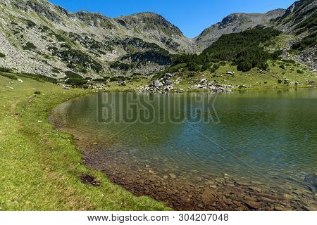 Amazing Landscape With Prevalski Lakes Near Mozgovishka Pass, Pirin Mountain, Bulgaria