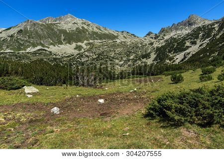 Landscape With Prevalski Lakes, Dzhangal And Valyavishki Chukar Peaks, Pirin Mountain, Bulgaria