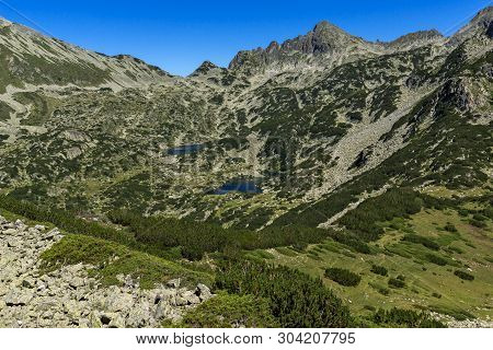 Landscape With Prevalski Lakes, Dzhangal And Valyavishki Chukar Peaks, Pirin Mountain, Bulgaria
