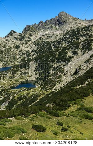 Landscape With Prevalski Lakes, Dzhangal And Valyavishki Chukar Peaks, Pirin Mountain, Bulgaria