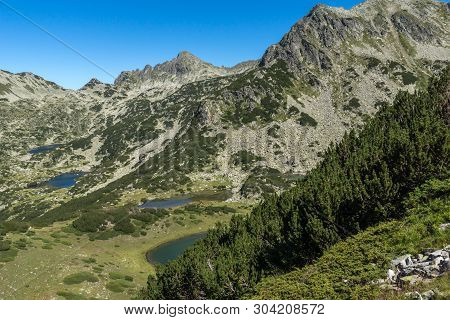 Landscape With Prevalski Lakes, Dzhangal And Valyavishki Chukar Peaks, Pirin Mountain, Bulgaria