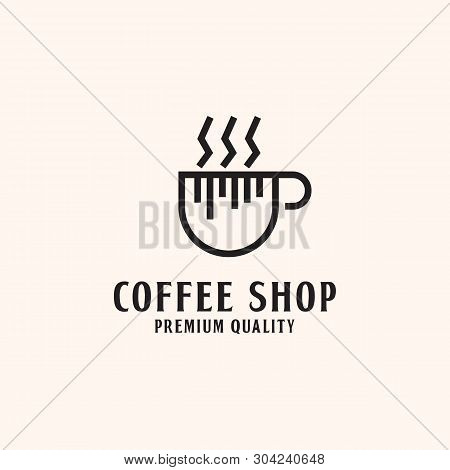 Premium Quality Coffee Shop Logo - Modern And Trendy Illustration