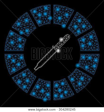 Gold Square Mosaic And Solid Color Circle. Vector Geographic Color Circle In Yellow Golden Color Hue