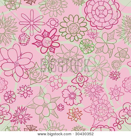Seamless pattern floreali