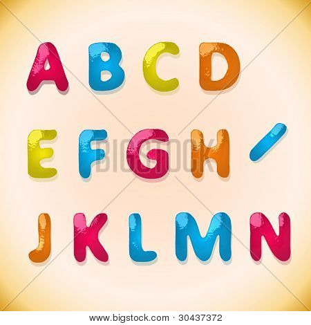 Dětská Candy abeceda 1