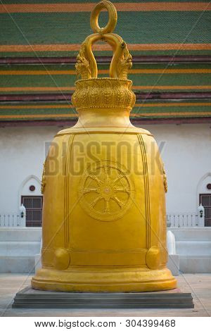 Golden Bell At  Wat Rakhang Khositaram Bangkok ,thailand