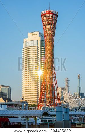 Port Of Kobe In Japan