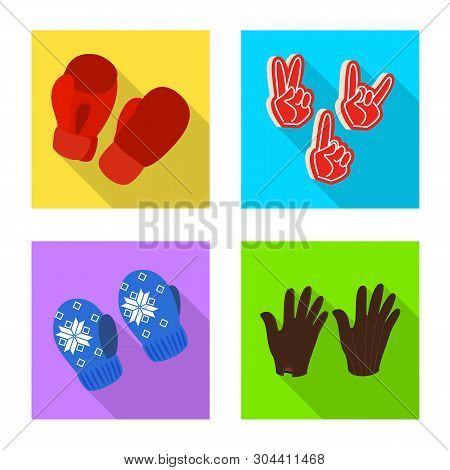 Vector Design Of Own And Textile Sign. Set Of Own And Safety Vector Icon For Stock.