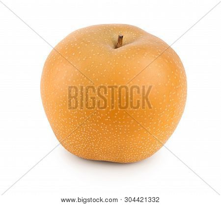 Fresh Asian Pear Isolated On White Background