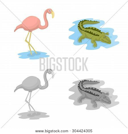 Vector Illustration Of Nature  And Fun  Icon. Set Of Nature  And Entertainment Stock Vector Illustra