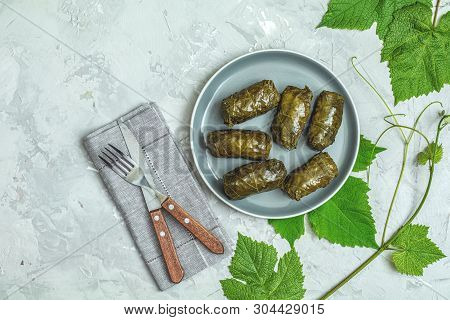 Traditional Middle Eastern Dolma Or Tolma. Latin American Mexican Chilean Cuisine Ninos Envueltos. G