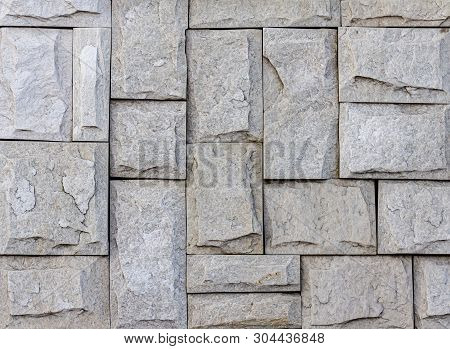 Wall Of High Quality Travertine Or Thermolith. Blank For Background Or Tile