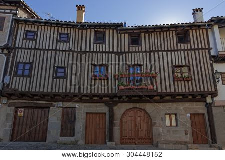 Typical Houses Of The Village Of La Alberca, Salamanca-spain