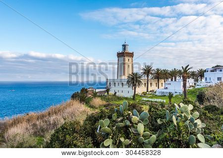 Lighthouse At The Cape Spartel In Tangier, Morocco
