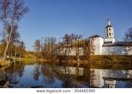 Ancient Pafnutevo-borovsky Monastery In Borovsk, Russia - October 2018