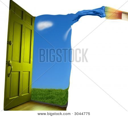 Vernice porta aperta 2