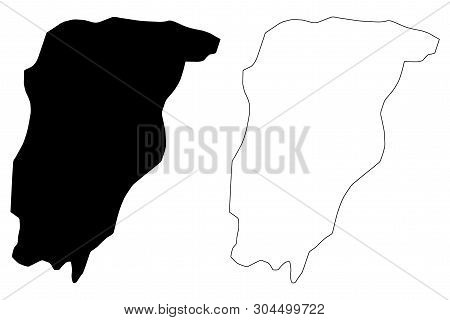 Chimaltenango Department (republic Of Guatemala, Departments Of Guatemala) Map Vector Illustration, 