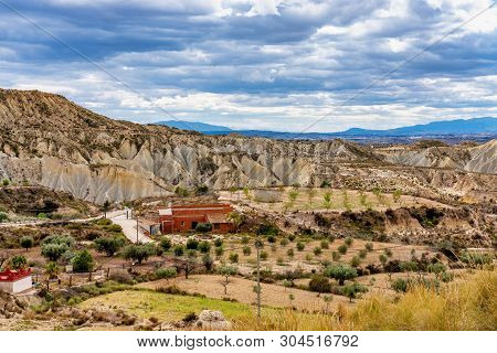 The Badlands Of Abanilla And Mahoya Near Murcia In Spain