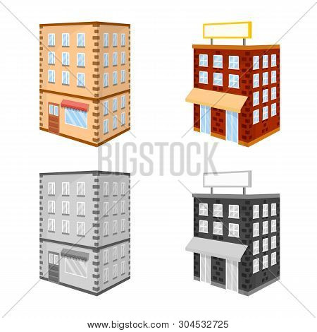 Vector Illustration Of Construction And Building Icon. Set Of Construction And Estate Vector Icon Fo