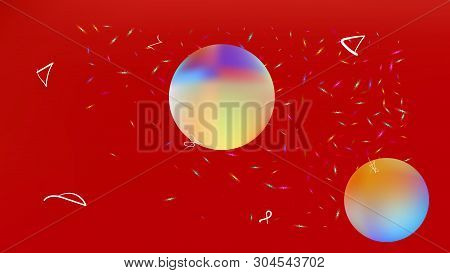 Cool Space Fantasy. Background Texture, Blend. Plain Colorific Illustration.  Red Colored Background