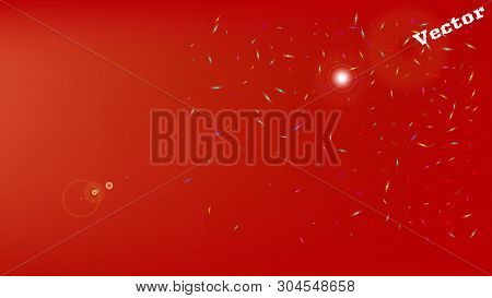 New Space Fantasy. Background Texture, Smoot. Elementary Colorific Illustration.  Red Colored Backgr