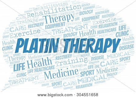 Platin Therapy Word Cloud. Wordcloud Made With Text Only.
