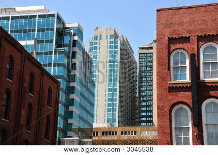 Alte und neue Stadt Skyline