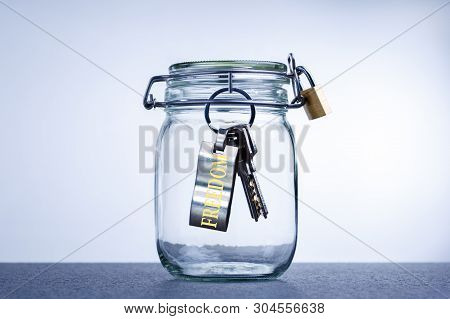 Repression And Lack Of Freedom. Concept Restraint Freedom.