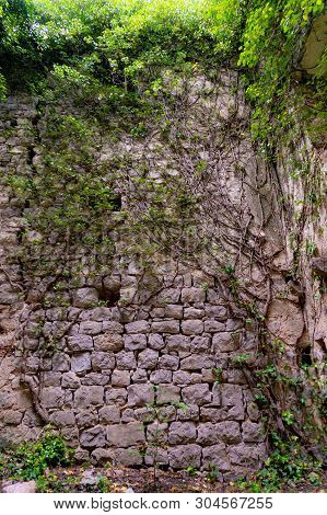 The Ruins Of An Old Abandoned Catholic Church Stara Zupna Crkva On Mount Vrmac, The Town Of Prcanj, 