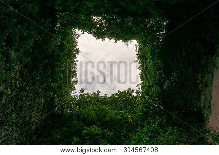 The Ruins Of An Old Abandoned Catholic Church Stara Zupna Crkva On Mount Vrmac, The Town Of Prcanj, 