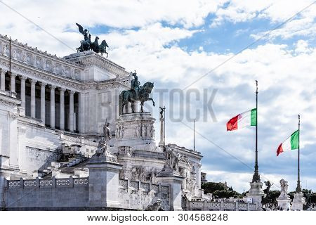 Vittorio Emanuele Ii Monument, Or Altar Of The Fatherland, Rome, Italy