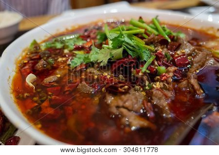 Sze Chuan Spicy Hot Pot Beef Dish