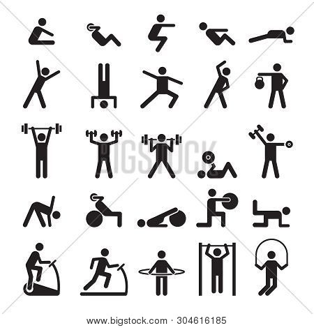 Fitness Pictogram. Vector & Photo (Free Trial) | Bigstock