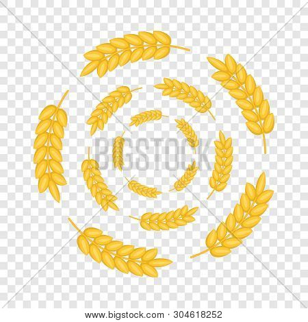 Round Frame Of Ears Icon. Cartoon Illustration Of Round Frame Of Ears Vector Icon For Web Design