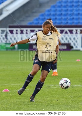 Kyiv, Ukraine - May 23, 2018: Emelyne Laurent Of Olympique Lyonnais In Action During Training Sessio