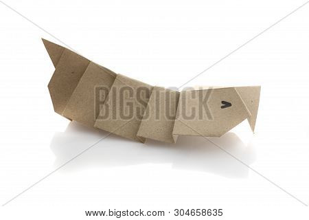 Origam Iluna Moth Caterpillar By Recycle Papercraft