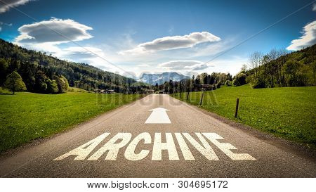 Street Sign The Direction Way To Archive