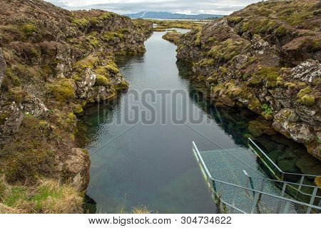 Silfra Fissure In Thingvellir National Park, Iceland