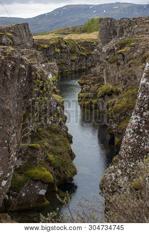 Silfra Fissure In Thingvellir National Park, Iceland