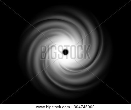 Creative Illustration Of Realistic Hurricane Cyclone Wind, Tropical Typhoon Spiral Storm, Spin Vorte