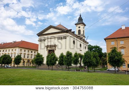 Resurrection Of Lord Church (kostel Vzkriseni Pane) In Terezin City In Czech Republic