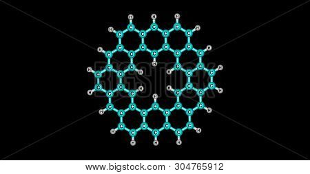 Kekulene Is A Polycyclic Aromatic Hydrocarbon And A Circulene With The Chemical Formula C48h24. 3d I