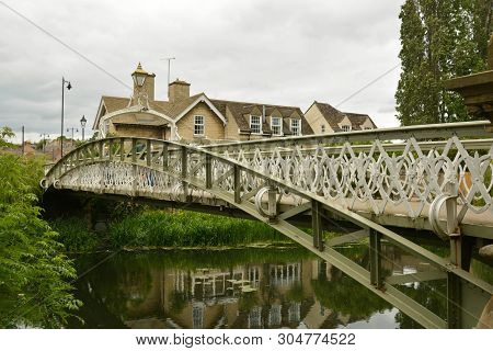Stamford, England, May 31, 2019 - Bridge Over River Welland In Stamford, Lincolnshire England
