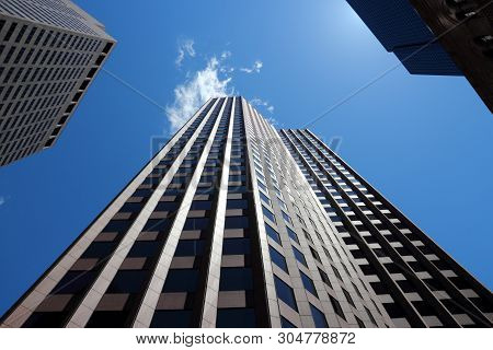 Boston, Usa - June 9, 2013: 60 State Street Skyscraper In Boston. It Is The 13th Tallest Building In