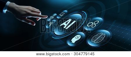 Artificial Intelligence Machine Learning Business Technology Concept