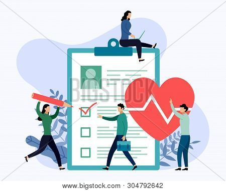 Health Insurance, Protection Health, Business Concept Vector Illustration